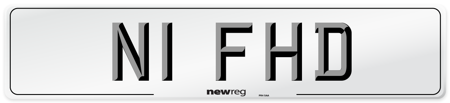 N1 FHD Number Plate from New Reg